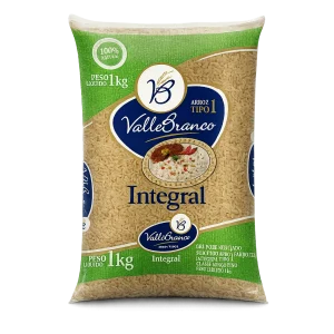 Arroz Integral Valle Branco tipo 1 1kg