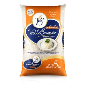 Arroz Parboilizado Valle Branco tipo 1 5kg