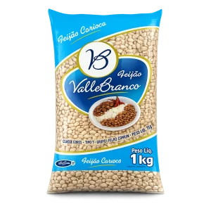 Feijão Carioca Valle Branco tipo 1 1kg