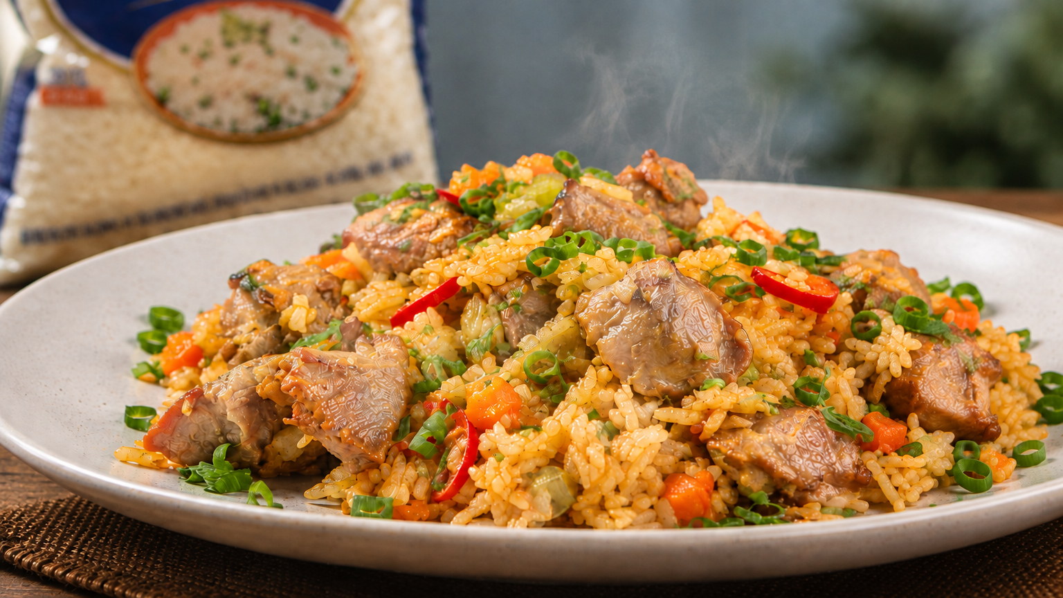 Arroz com moela - IA